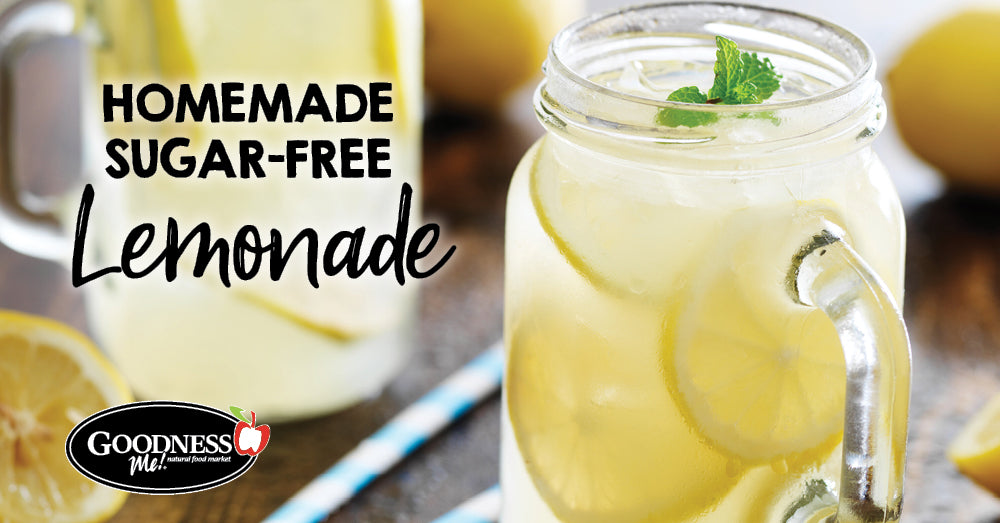 Homemade sugar-free lemonade