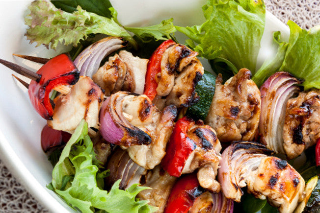 Mediterranean Shish-Kabobs with Lemon Rosemary Marinade