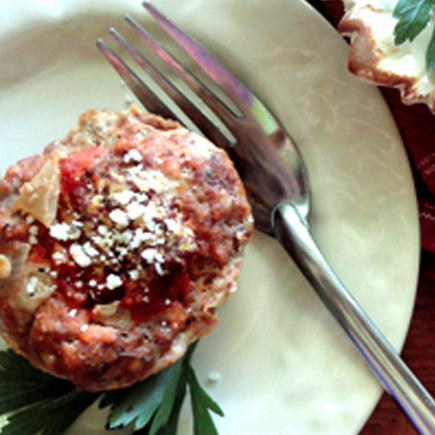 Mini Meatloaf with Parmesan & Mustard