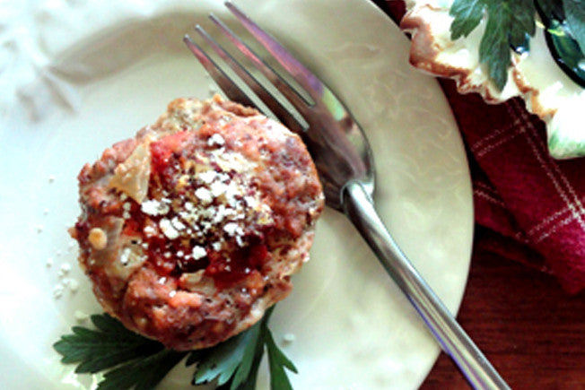 Mini Meatloaf with Parmesan & Mustard