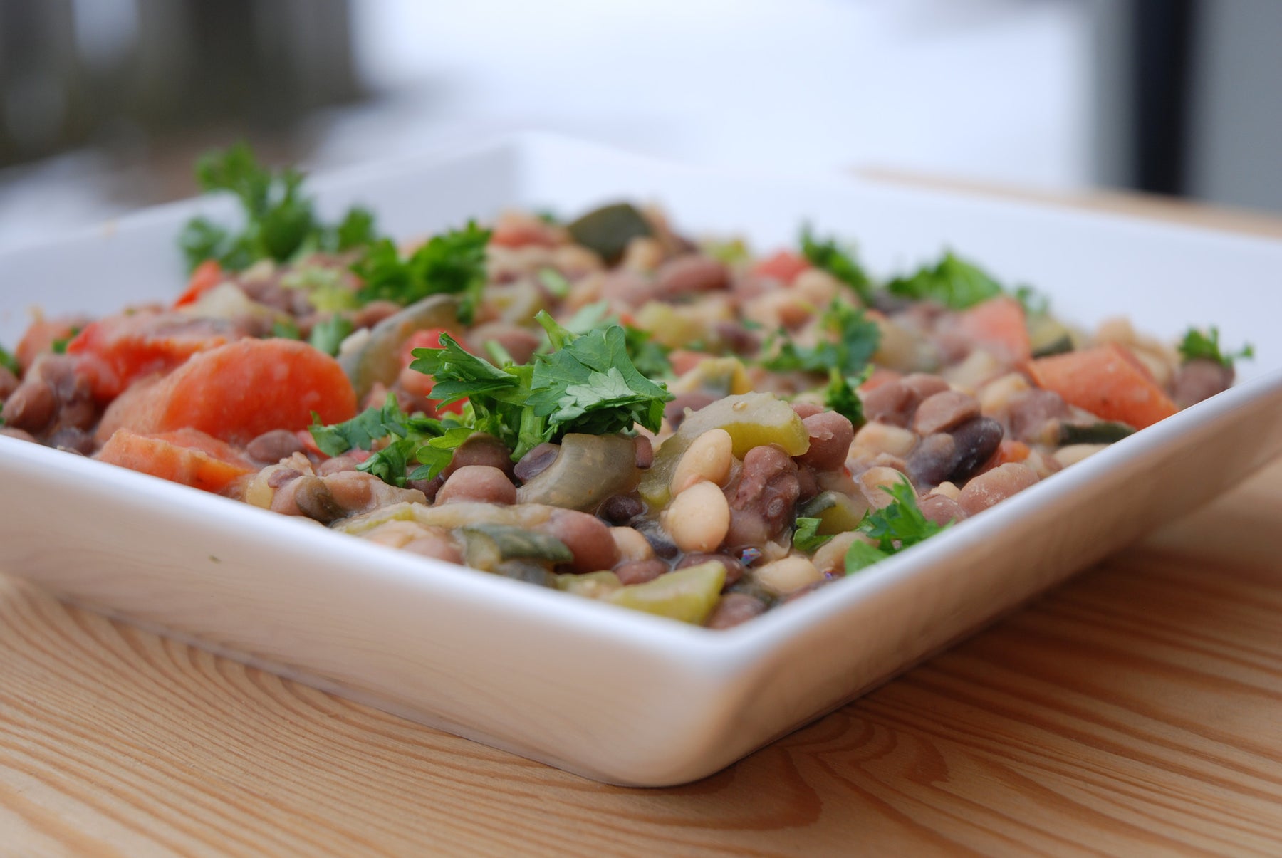 Vegan & Gluten-Free Three-Bean and Veggie Stew