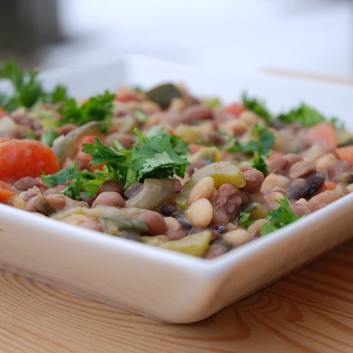Vegan & Gluten-Free Three-Bean and Veggie Stew