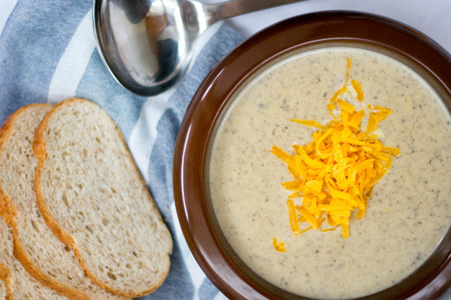 Creamy Cheddar, Potato & Mushroom Soup