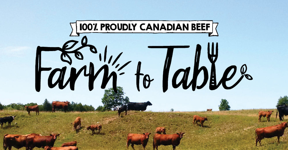 Farm to Table with 100% Canadian Beef