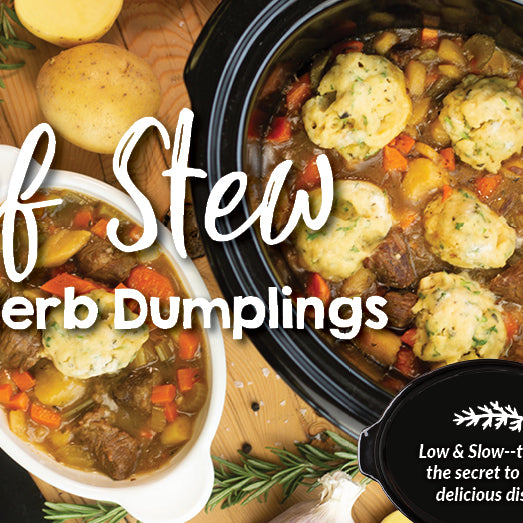 Beef Stew with Herb Dumplings