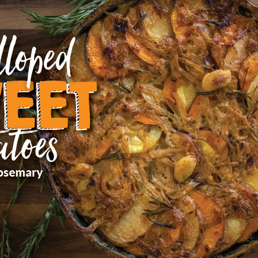 Scalloped Sweet Potatoes with Rosemary