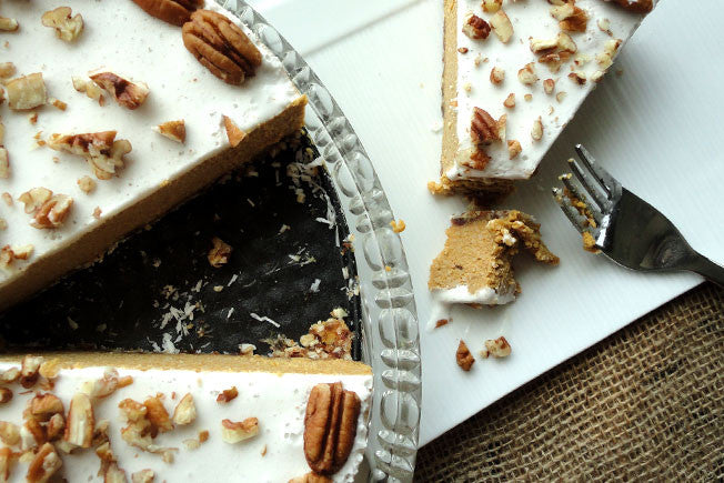 Raw, Gluten Free, Dairy Free Pumpkin Cashew Cheesecake