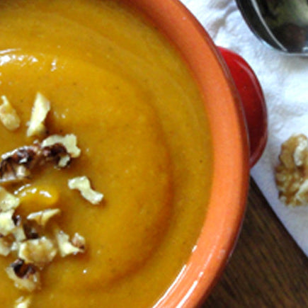 Thick & Creamy Squash, Yam and Ginger Soup