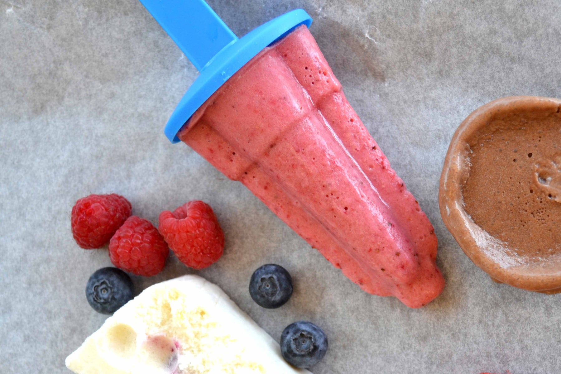 Dairy-Free Strawberry Popsicles with Coconut Milk & Honey