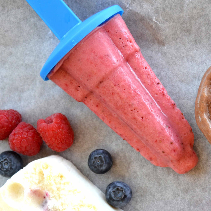 Dairy-Free Strawberry Popsicles with Coconut Milk & Honey