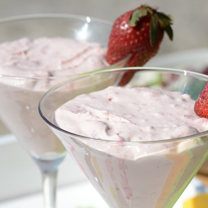 Whipped Strawberry Delight with Maple Syrup