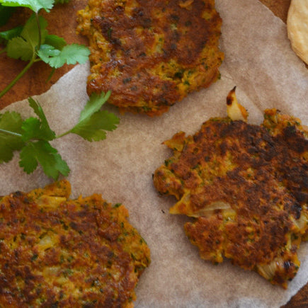 Sweet Potato Fritters with Cilantro