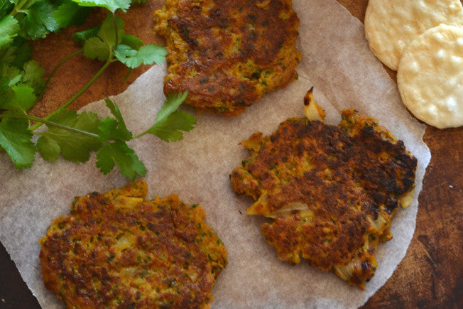 Sweet Potato Fritters with Cilantro