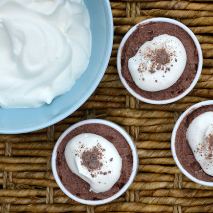 Velvety Chocolate Pots with Chia & Coconut Oil