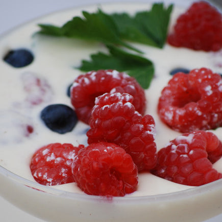 White Chocolate and Raspberry Mousse