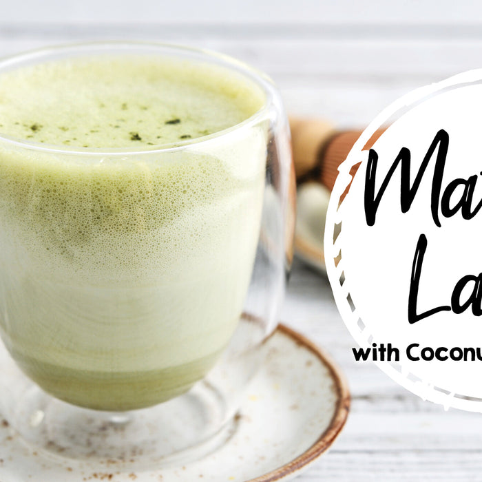 Matcha Green Tea Latte with Coconut Milk & Honey