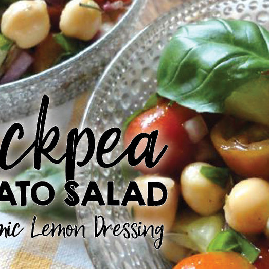 Chickpea and Tomato Salad with Balsamic Lemon Dressing