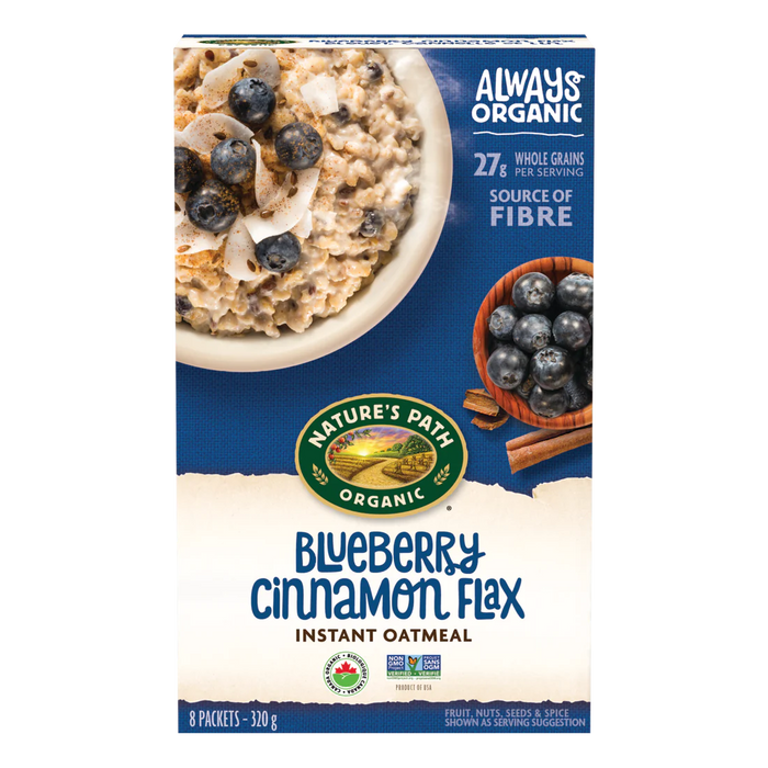 Nature's Path - Oatmeal, Blueberry Cinnamon Flax, 8x40 g