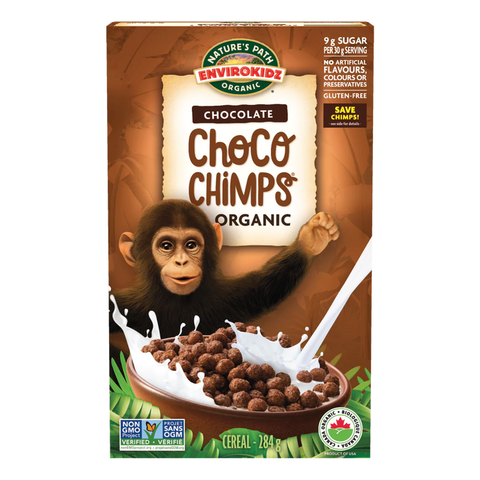 Nature's Path - Envirokidz Organic Choco Chimps Cereal, 284 g