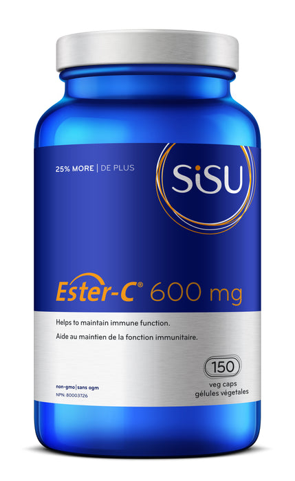Sisu - Ester-C  600mg, 150 Cap - Bonus