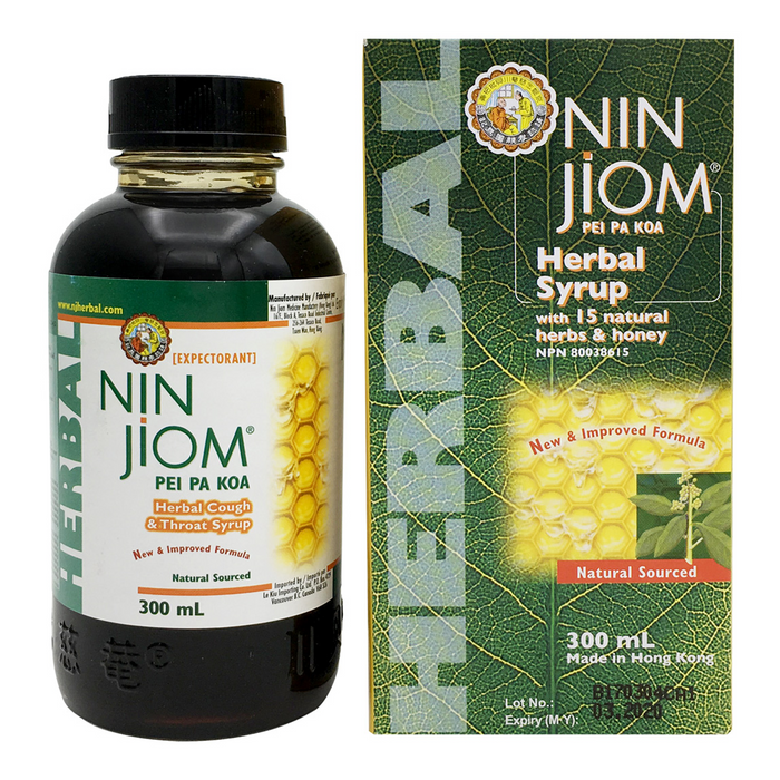 Nin Jiom Medicine Manufactory - Herbal Cough & Throat Syrup, 300 mL