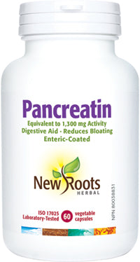 New Roots Herbal - Pancreatin, 60 CAPS