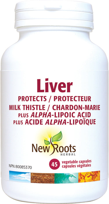 New Roots Herbal - Liver - Milk Thistle, 45 CAPS