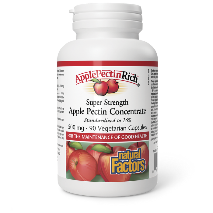 Natural Factors - Apple Pectin Rich Concentrate, 90 Vcaps