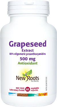 New Roots Herbal - Grapeseed Extract 500mg, 60 CAPS