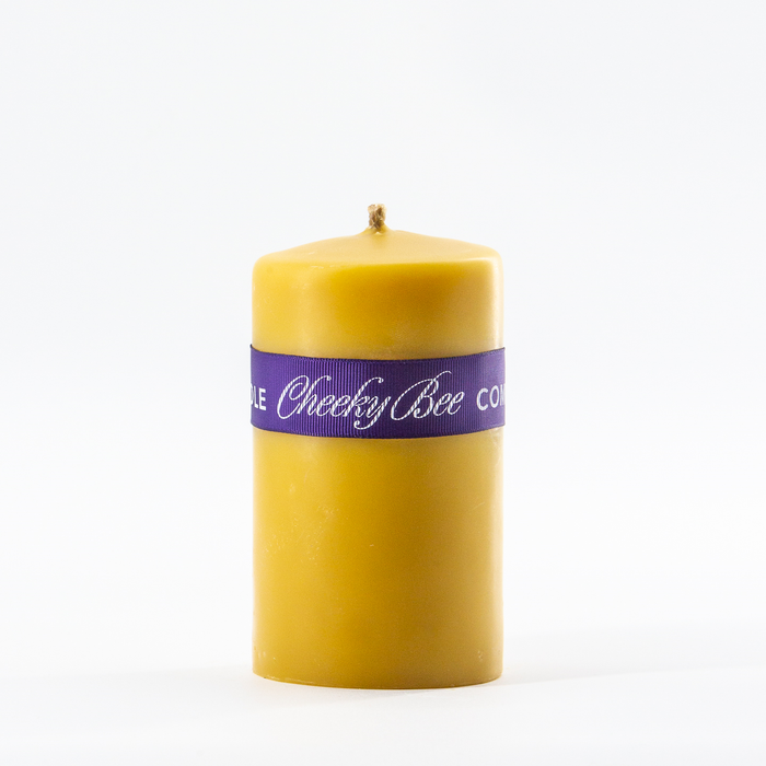 Cheeky Bee - Smooth Pillar Candle 5in, Each