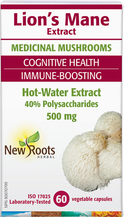 New Roots Herbal - Lion's Mane Cognitive Health, 60 CAPS