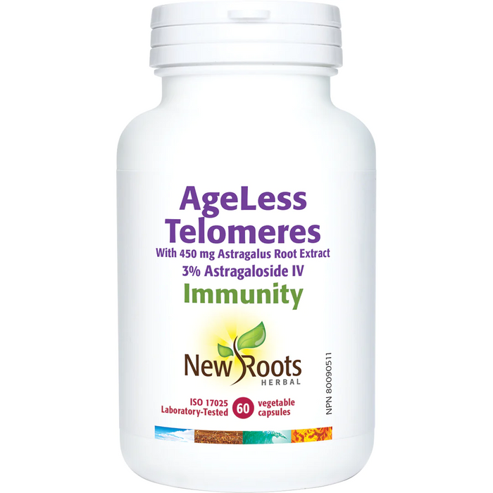 New Roots Herbal - Ageless Telomeres, 60 Caps