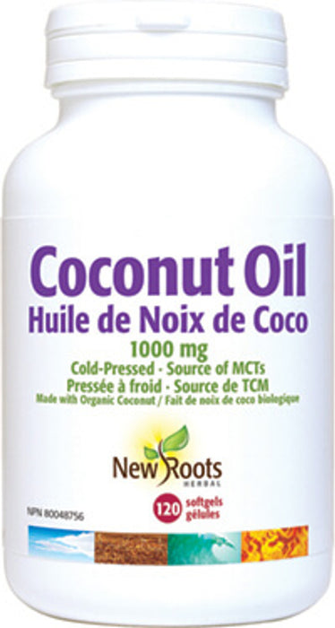 New Roots Herbal - Coconut Oil Organic, 120 SG