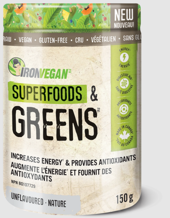 Iron Vegan - Superfoods & Greens Unflavoured, 150g