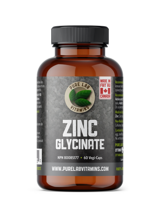 Pure Lab Vitamins - Zinc Glycinate, 60 CAPS