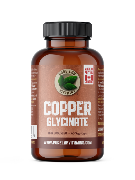 Pure Lab Vitamins - Copper Glycinate, 60 CAPS