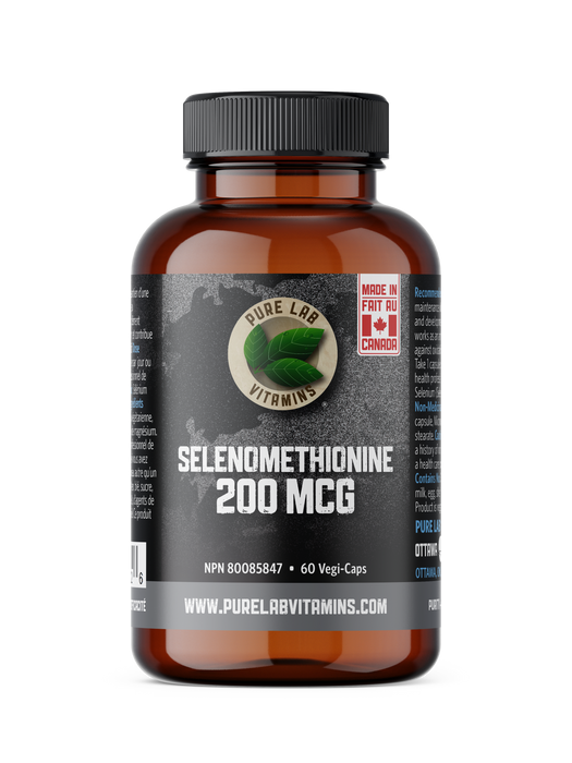 Pure Lab Vitamins - Selenomethionine 200mcg, 60 CAPS