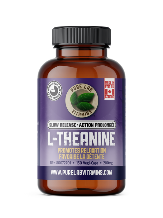 Pure Lab Vitamins - L-Theanine Slow Release 200mg, 150 Cap