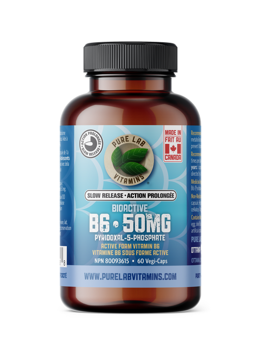 Pure Lab Vitamins - Bioactive B6 Slow Release, 60 CAPS