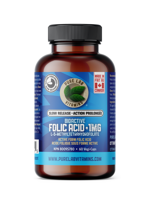 Pure Lab Vitamins - Bioactive Folic Acid Slw Release, 60 CAPS