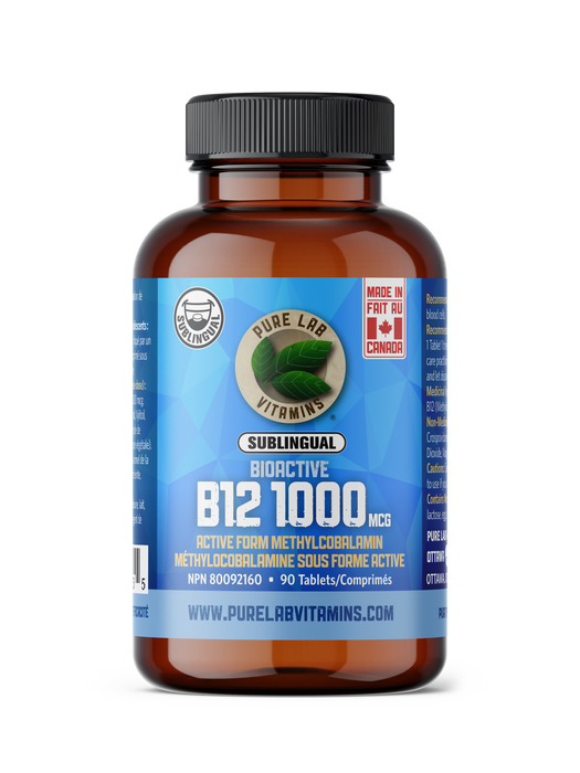 Pure Lab Vitamins - Bioactive B12 Methyl 1000mcg, 90 TABS