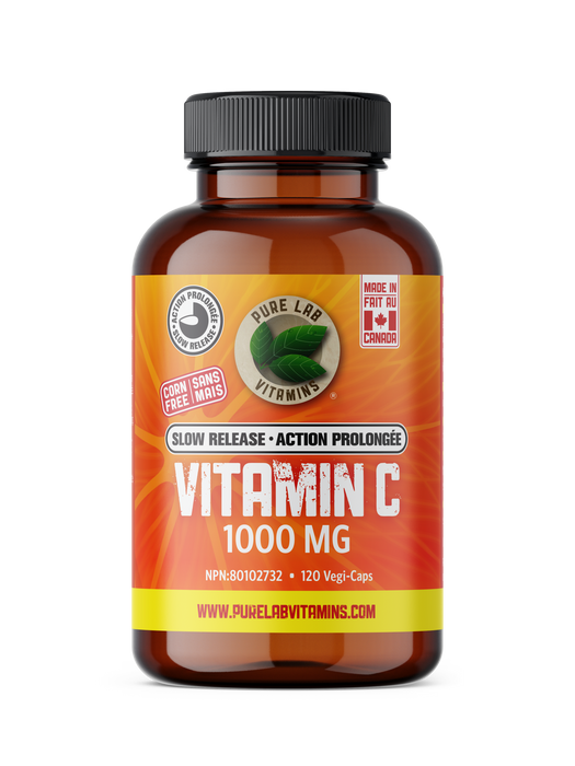 Pure Lab Vitamins - Vitamin C Slow Release 1000mg, 120 Caps