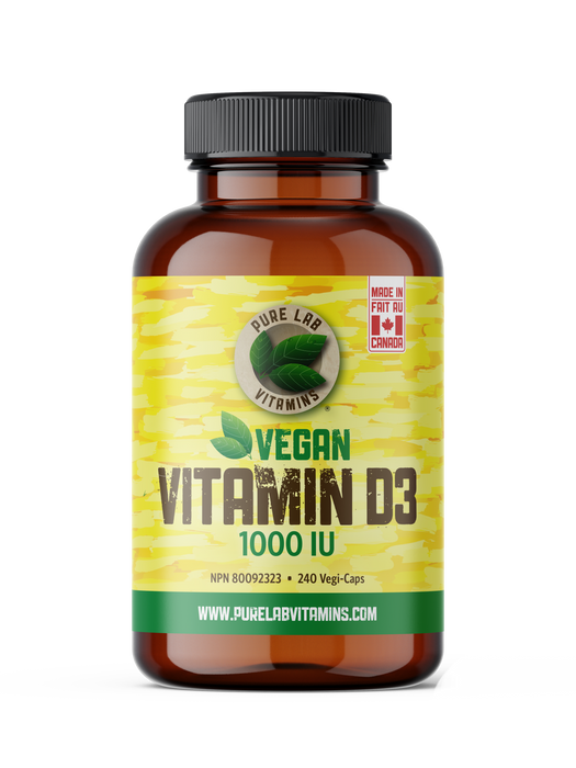 Pure Lab Vitamins - Vegan Vitamin D3 1000IU, 240 CAPS