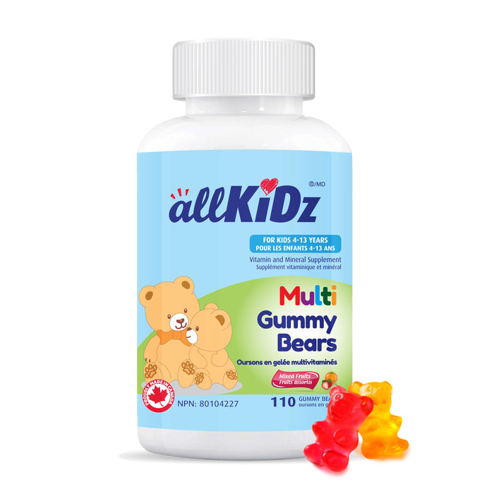 Allkidz - Multi Gummy Bears, 110 ct