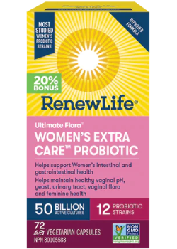 Renew Life - Ult Flora Women's Ext Care 50B, 60 + 12 Cap