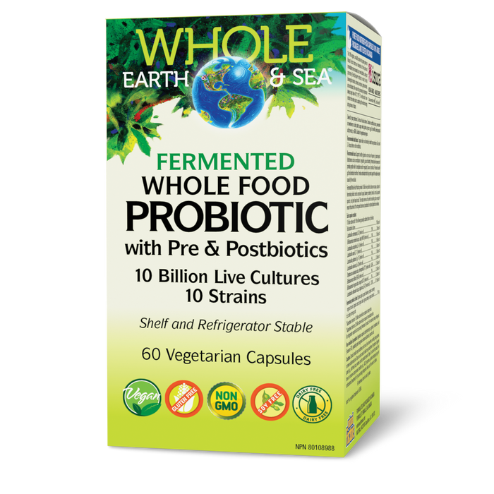 Whole Earth & Sea - Whole Food Probiotic 10B, 60 VCAPS