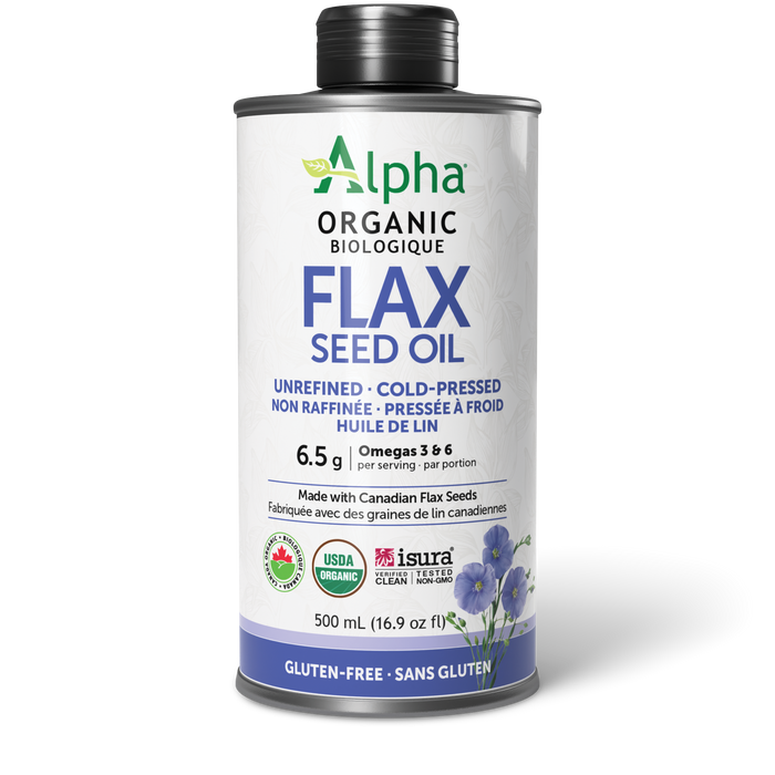 Alpha Health - Organic Flax Seed Oil, 500 mL