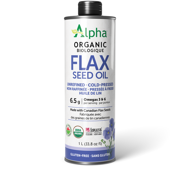 Alpha Health - Organic Flax Seed Oil, 1 L