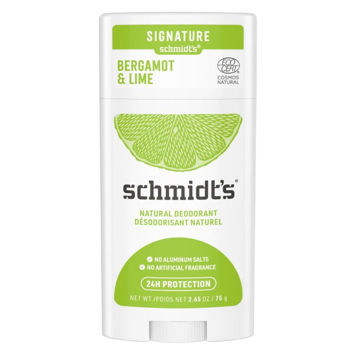 Schmidt's Deodorant - Bergamot+Lime Signatur Deodorant, 75 g