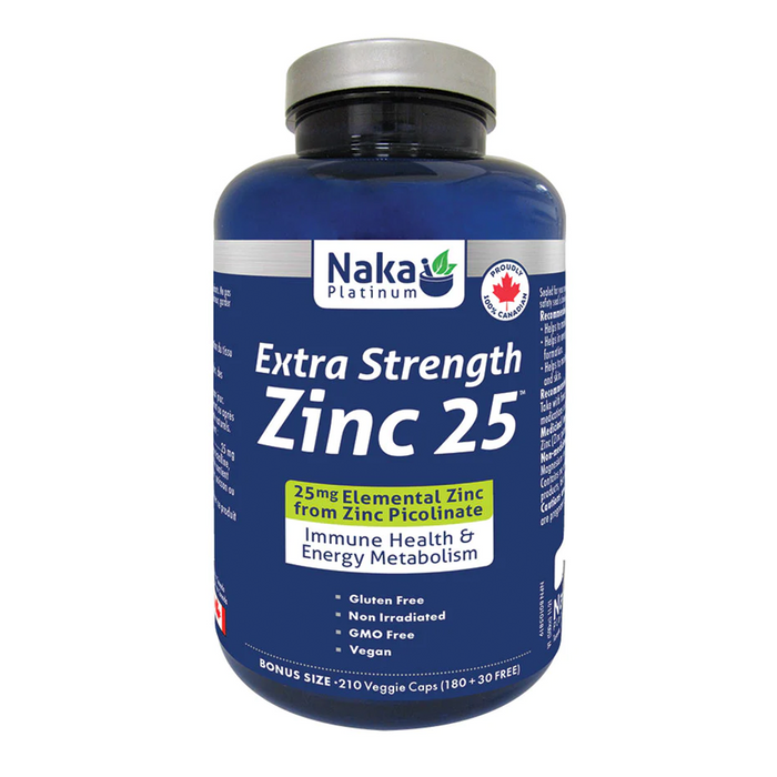Naka Platinum - Zinc Picolinate 25 mg, 150 Vcap